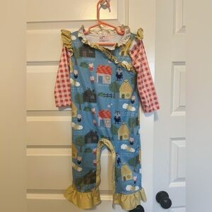 Pete & Lucy “The 3 Little Pigs” Ruffle Romper